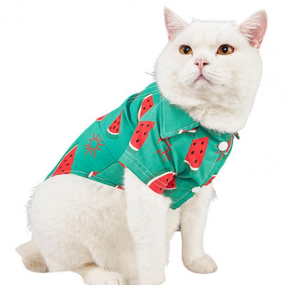 Üherinnaline armas Hawaii koera riided lemmikloomade suve T-särgid lühikeste varrukatega koerakostüüm, mugav kodus kandmiseks