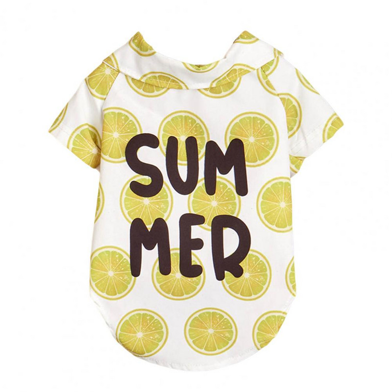 Üherinnaline armas Hawaii koera riided lemmikloomade suve T-särgid lühikeste varrukatega koerakostüüm, mugav kodus kandmiseks