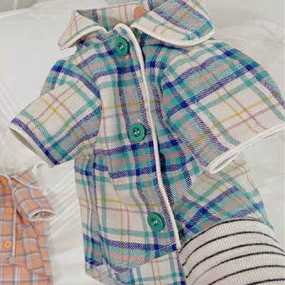 2021 Tričko s mačacím vzorom, pyžamo pre psov, jarné a letné oblečenie pre psov, pyžamá, kostýmy pre šteniatka, yorkshirský pomeranský pudel, bišoník, bradáč, oblečenie