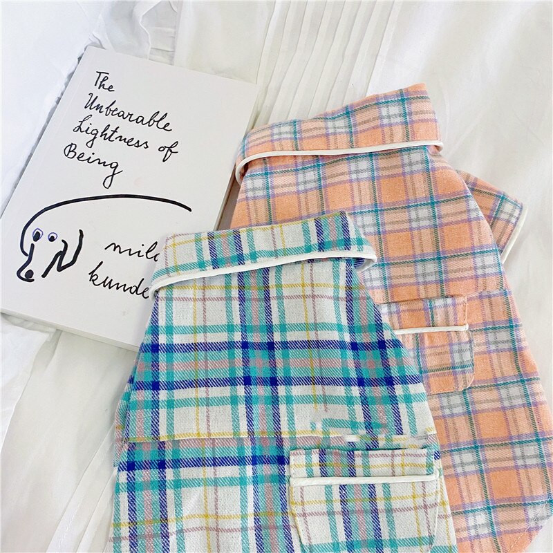 2021 Tričko s mačacím vzorom, pyžamo pre psov, jarné a letné oblečenie pre psov, pyžamá, kostýmy pre šteniatka, yorkshirský pomeranský pudel, bišoník, bradáč, oblečenie