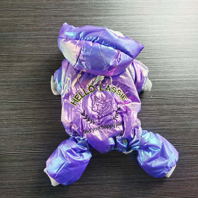 Uued värvilised talveriided väikestele koertele kutsikate veekindel suusajope Yorkiesile. Soe koerte kombinesoon riietus lemmikloomade kostüüm