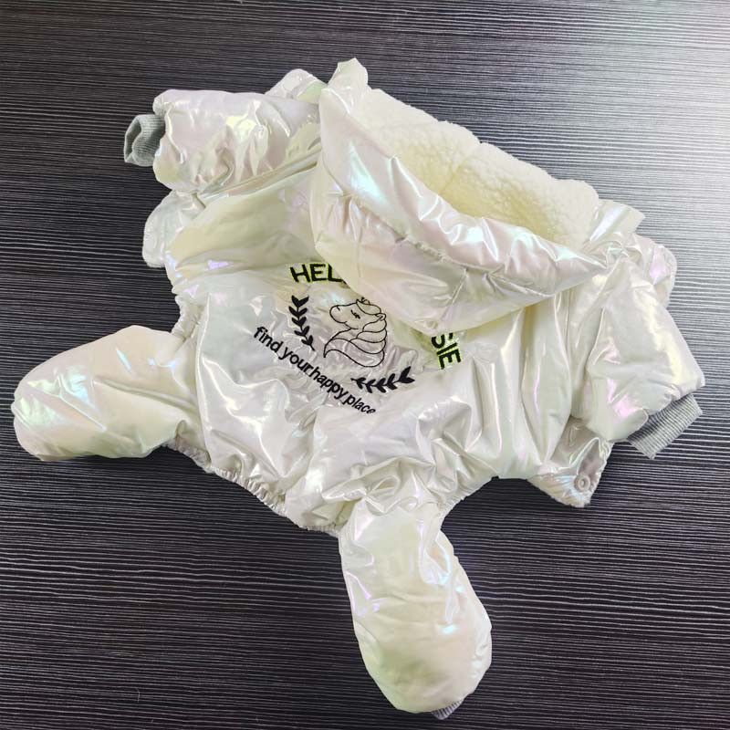 Uued värvilised talveriided väikestele koertele kutsikate veekindel suusajope Yorkiesile. Soe koerte kombinesoon riietus lemmikloomade kostüüm