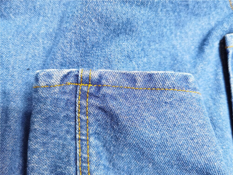 Miaododo Blugi pentru câini de dimensiuni medii și mari Salopete pentru câini Haina din denim Costume Pantaloni pentru câini spălați vintage albastru Jachetă clasică