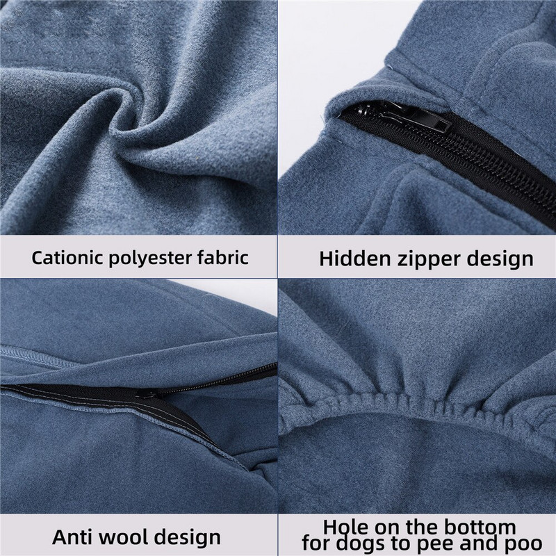 Šilta žieminė pižama vidutinio dydžio šunims Lankstus minkštas šunų chirurginis atstatymo kombinezonas, neleidžiantis nusimesti augintiniui