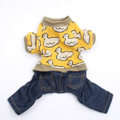 Koerakassi kampsun Kampsun Ducks Disain Lemmiklooma Kutsika Mantel jakk Sügis/talvereided Kombinesoonid