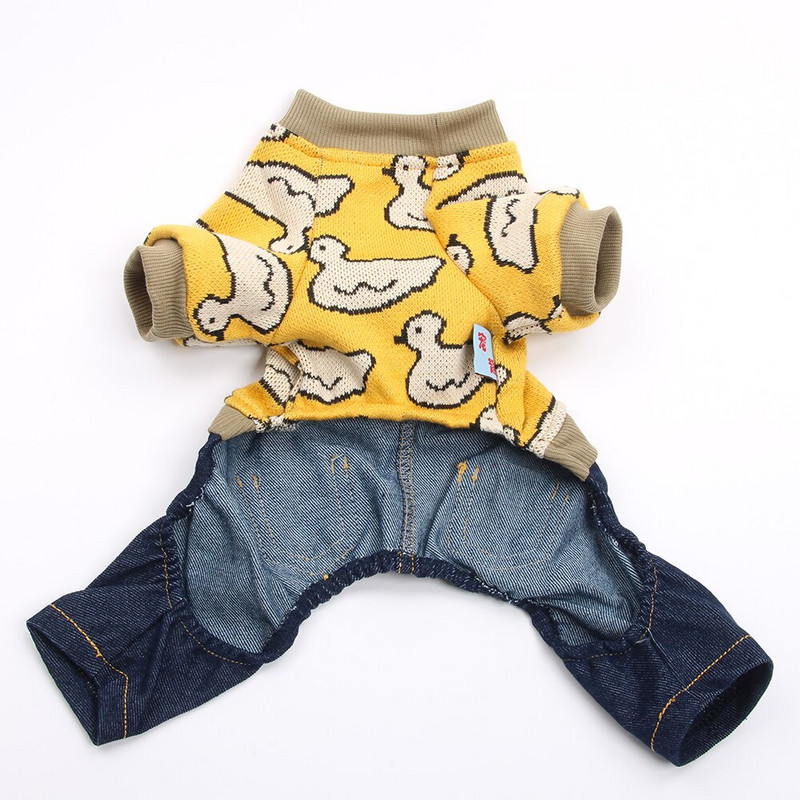 Koerakassi kampsun Kampsun Ducks Disain Lemmiklooma Kutsika Mantel jakk Sügis/talvereided Kombinesoonid