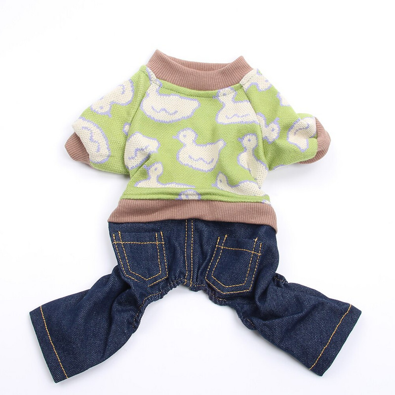 Koerakassi kampsun Kampsun Ducks Disain Lemmiklooma Kutsika Mantel jakk Sügis/talvereided Kombinesoonid