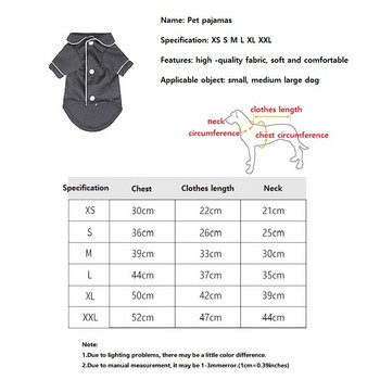 Модни пижами за домашни кучета Дрехи Меки гащеризони Облекло за малки кучета Кученца Котки Чихуахуа Йоркшир Костюм Палто Ropa Perro