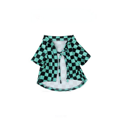 „Demon Slayer“ naminių gyvūnėlių drabužiai labai elastingi šunų kimono marškinėliai šunų ledo šilko šviesūs kostiumo drabužiai katėms ir šunims T