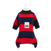 Salopetă pentru câini Cămașă Trening din bumbac 100% Pisică Cățeluș Model în dungi Pijamale Pantaloni Tricou 5 mărimi 3 culori