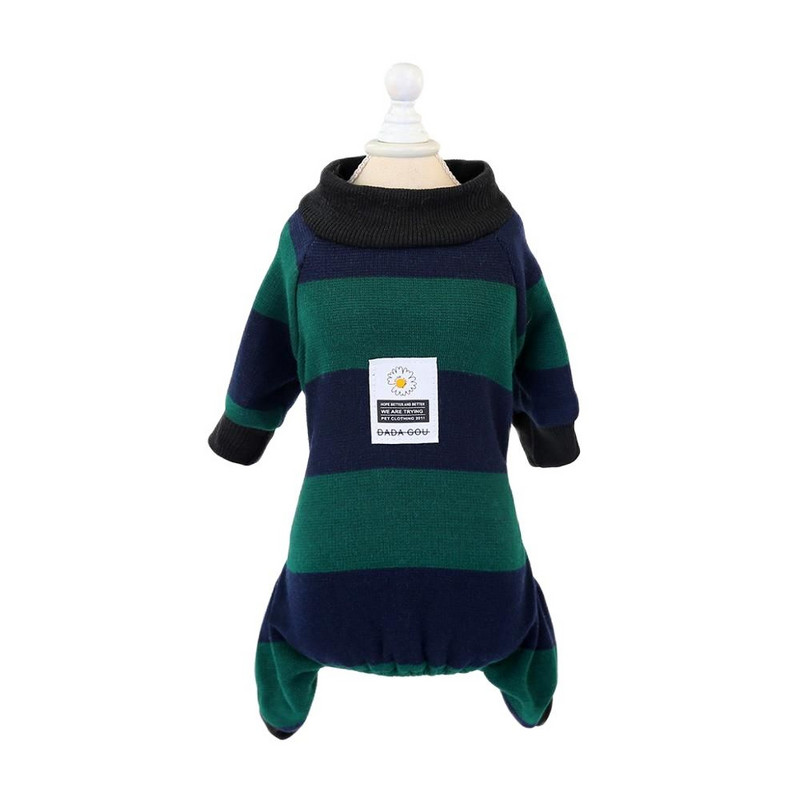 Salopetă pentru câini Cămașă Trening din bumbac 100% Pisică Cățeluș Model în dungi Pijamale Pantaloni Tricou 5 mărimi 3 culori