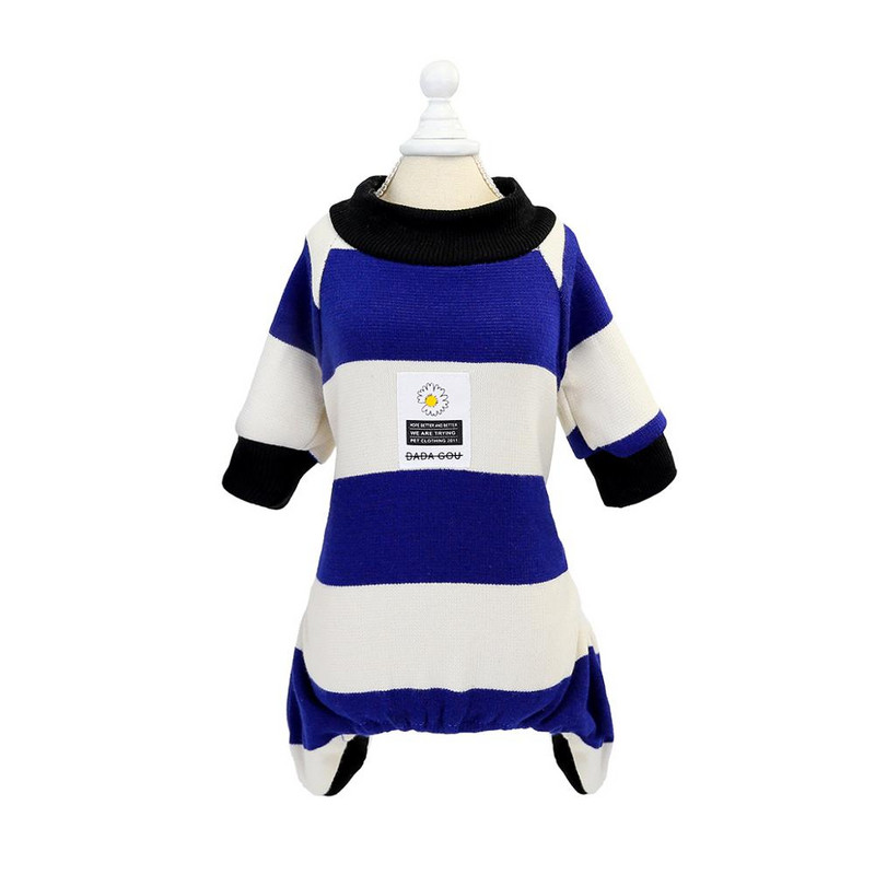 Salopetă pentru câini Cămașă Trening din bumbac 100% Pisică Cățeluș Model în dungi Pijamale Pantaloni Tricou 5 mărimi 3 culori