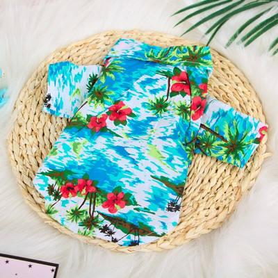 Hawaii troopilise koera särk Odavad koerte riided väikestele koertele Suvine Chihuahua T-särk Armas kutsikavest Yorkshire`i terjer lemmikloomade riided