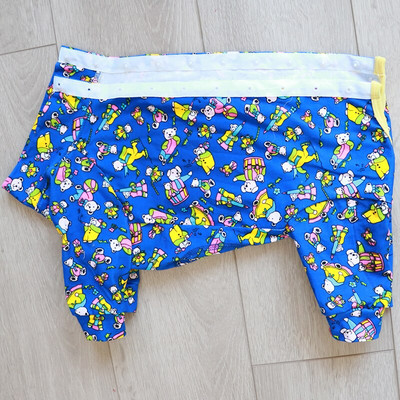 Kombinezon za pse za kućne ljubimce Odjeća za štence Tanki otisnuti kombinezoni od 100% pamuka Štiti trbuh Pidžama za male pse Trenerka s čivavom pudlom