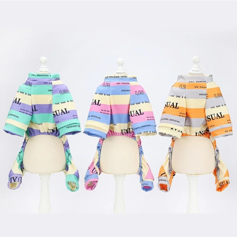 Ολόσωμες φόρμες για σκύλους Ρούχα κατοικίδια Shitzu πιτζάμα Poodle Κοστούμια σκυλιών Πιτζάμα Μάλτας Κουτάβι Φόρεμα Bichon Χειμερινές φόρμες για γάτα