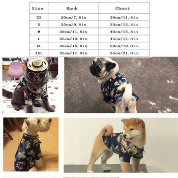 Χαβάη ύφασμα Yorkshire Terrier Ρούχα Pomeranian Dog Ρούχα Linge Pour Chien Shirt Camisa Ρούχα καλοκαιρινά ρούχα παραλίας γιλέκο