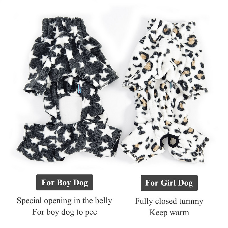 Fleece παλτό σκυλιών για μικρά σκυλιά αντιανεμική ζεστή φόρμα για κατοικίδια με χειμερινή στολή σκυλάκι με φερμουάρ Πλήρως καλυμμένη κοιλιά για σκύλο αγόρι/κορίτσι