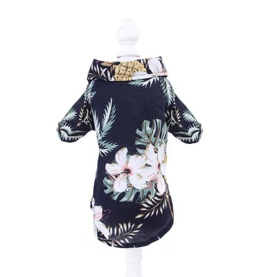 Letné oblečenie pre psov, havajský štýl s potlačou listov, plážové tričká pre šteniatka, malé a veľké mačky, pes, čivava, kostým, oblečenie pre domáce zvieratá