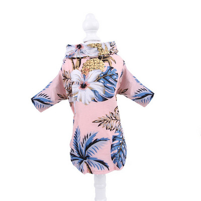 Letné oblečenie pre psov, havajský štýl s potlačou listov, plážové tričká pre šteniatka, malé a veľké mačky, pes, čivava, kostým, oblečenie pre domáce zvieratá