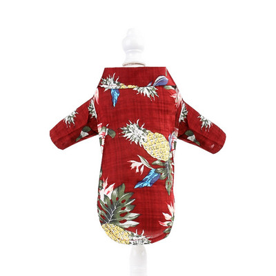 Letné oblečenie pre psov, havajský štýl s potlačou listov, plážové tričká pre šteniatka, malé a veľké mačky, pes, čivava, kostým, oblečenie pre domáce zvieratá