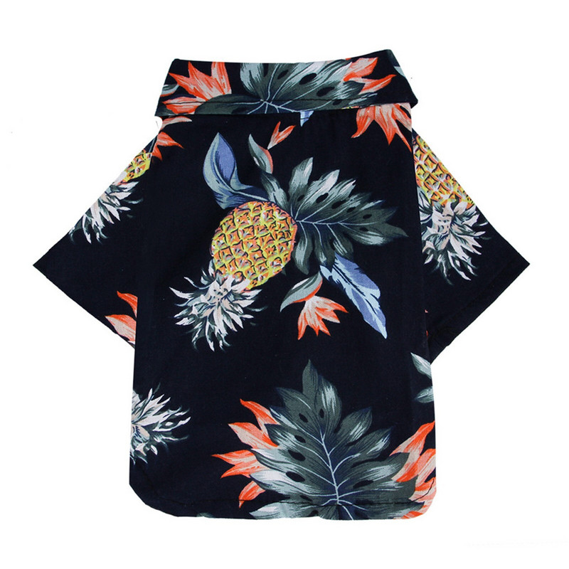 Letné oblečenie pre psov, havajský štýl s potlačou listov, plážové tričká pre šteniatka, malé a veľké mačky, pes, čivava, kostým, oblečenie pre domáce zvieratá