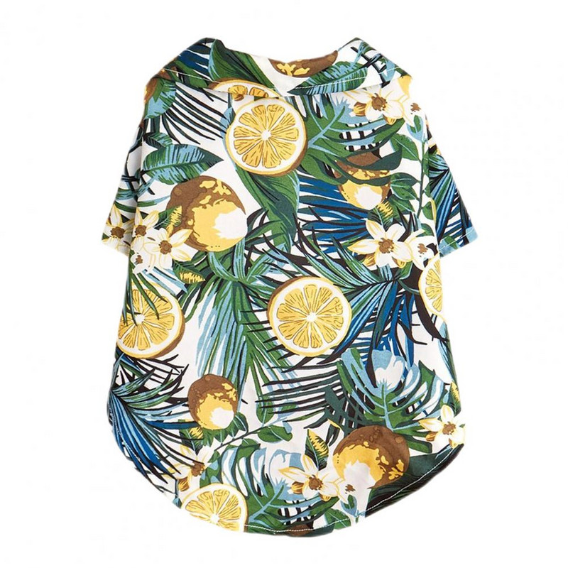Ανθεκτική στη φθορά ελαφριά μπλούζα με στάμπα καλοκαιρινών φρούτων Hawaii, μπλούζα γάτας σκύλου για εξωτερικούς χώρους
