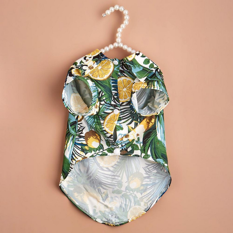 Ανθεκτική στη φθορά ελαφριά μπλούζα με στάμπα καλοκαιρινών φρούτων Hawaii, μπλούζα γάτας σκύλου για εξωτερικούς χώρους