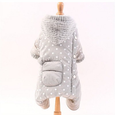 Talvised koerariided Armsad täpid Lemmikloomad Riietus Soe koera Jumpsuit jakk Jope Puudel Bichon Pommeri šnautseri koerte kostüümid