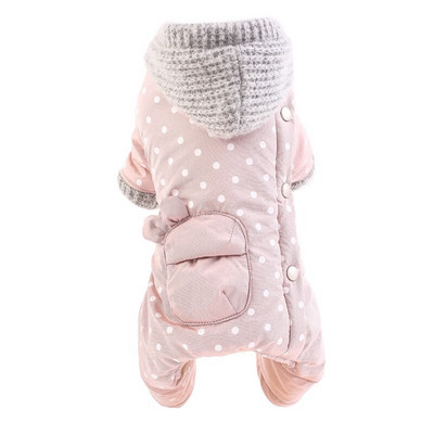 Talvised koerariided Armsad täpid Lemmikloomad Riietus Soe koera Jumpsuit jakk Jope Puudel Bichon Pommeri šnautseri koerte kostüümid