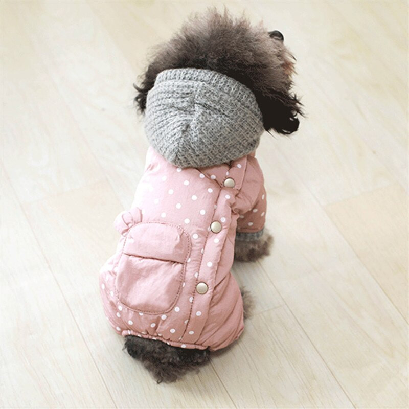 Talvised koerariided Armsad täpid Lemmikloomad Riietus Soe koera Jumpsuit jakk Jope Puudel Bichon Pommeri šnautseri koerte kostüümid