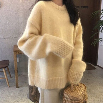 Μονόχρωμο πουλόβερ εγκυμοσύνης - φαρδύ μοντέλο