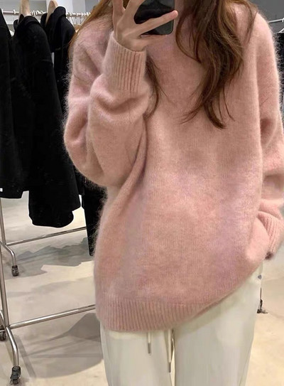 Ühevärviline rasedate kampsun - lai mudel