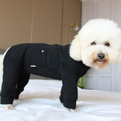 Overal pre domáce zvieratá, tenký, čistý bavlnený, šteniatko, oblečenie, chráni brucho, jednofarebné overaly pre malé psy, pyžamo, čivava, pudel