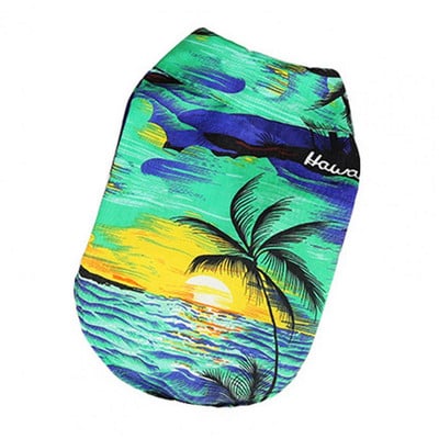 Psí outfit Módny kvetinový potlačený šteňací kabát Viacfarebné tričko pre psa