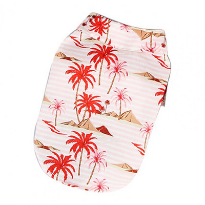 Psí outfit Módny kvetinový potlačený šteňací kabát Viacfarebné tričko pre psa