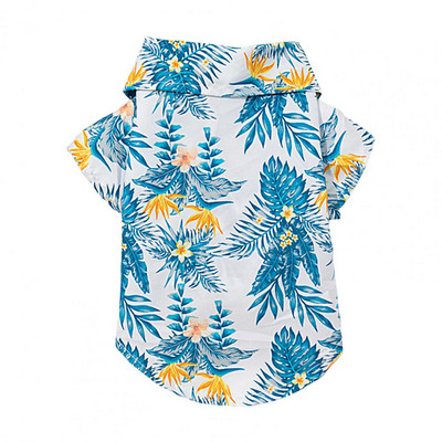 Cămașă pentru câini Ușor de pus și dezbrăcat Confortabil Păstrează căldura Haine pentru câini de vară Cămașă cu imprimeu la modă Haine pentru animale de companie pentru exterior