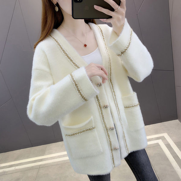 Dámska vesta pre tehotné ženy s vreckom a gombíkmi