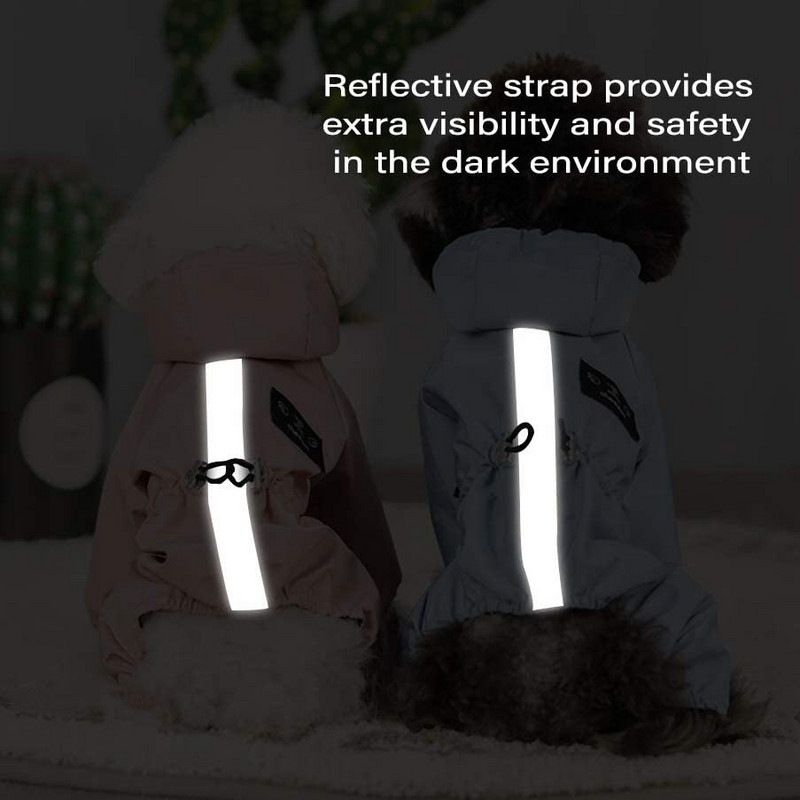 Koera kassi riided Veekindel mood koera jope väikesele suurele koerale Bulldog Chihuahua vihmamantel Helkur, reguleeritav lemmiklooma kombinesoon