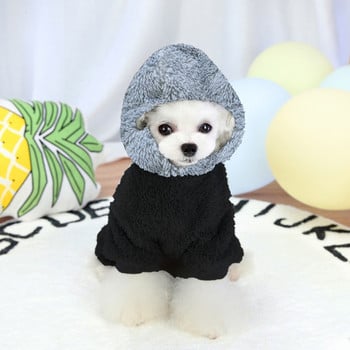 Топли зимни дрехи за домашни любимци Гащеризон за кучета Палто за малки кучета Удебелено облекло за домашни любимци