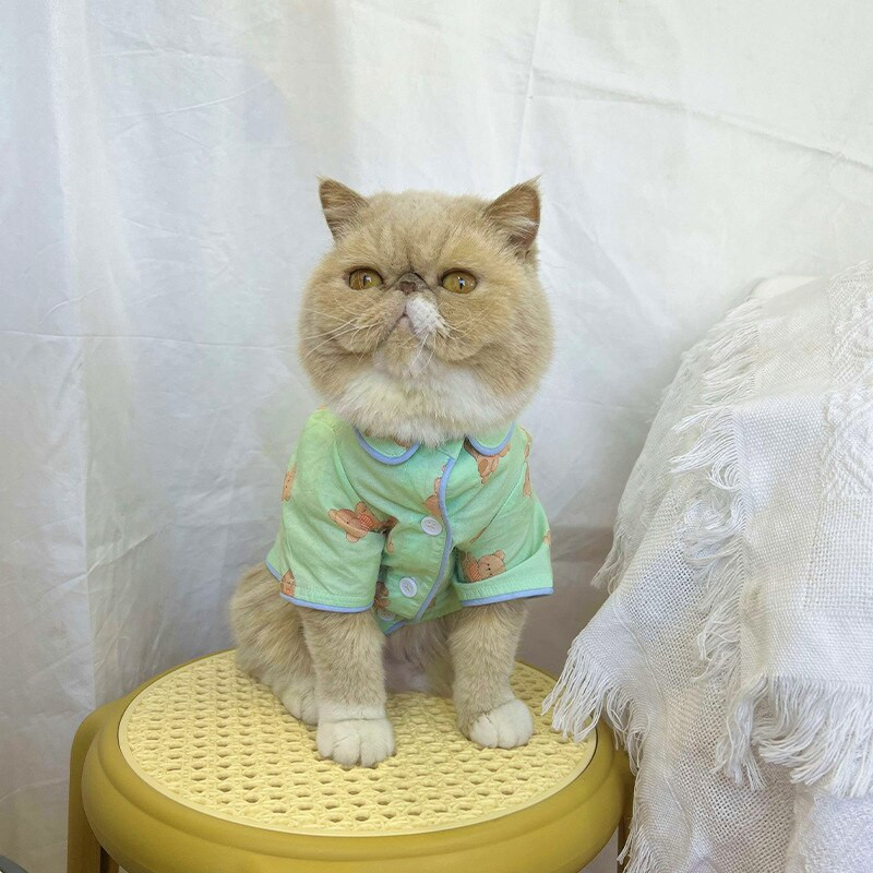 Letné tenké roztomilé potlačené oblečenie pre psov, priedušné bavlnené kontrastné farebné tričko pre psov, vhodné pre malého psa, čivavu a yorkshirský štýl.