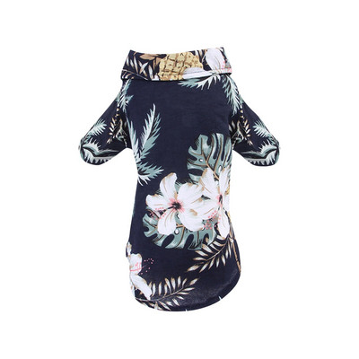 Vasaras suņu kaķu krekli Pludmales veste Cute Print Hawaii Beach Pet apģērbs Ziedu T krekls mazam lielam sunim Čivava Frech Fulldog