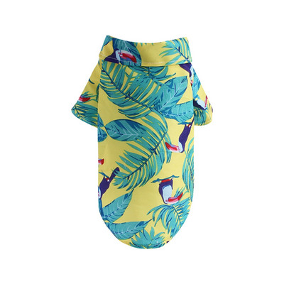 Vasaras suņu kaķu krekli Pludmales veste Cute Print Hawaii Beach Pet apģērbs Ziedu T krekls mazam lielam sunim Čivava Frech Fulldog
