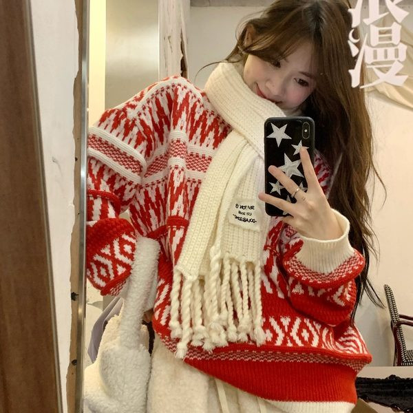 Rasedate talvekampsun pikkade varrukate ja ovaalse kaelusega