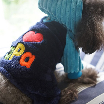 Зимен гащеризон за кучета Палто с качулка Облекло за домашни любимци Гащеризон за кученце Пижама за малко куче Дрехи за чихуахуа йорки XXS-L