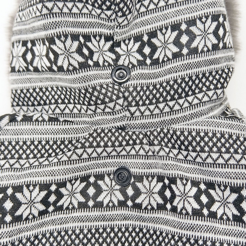 Oblečenie pre psov pre malých psov, zimný teplý luxusný nadýchaný kožušinový obojok s kapucňou, kabát s snehovou vločkou, overal pre domáce zvieratá, bunda Chihuahua