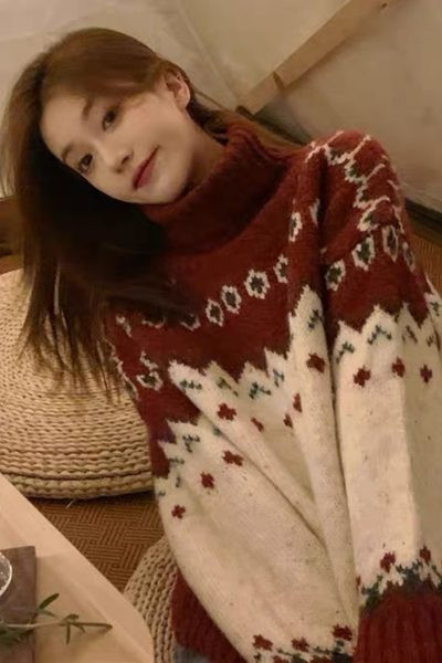 Pulover de iarnă pentru femei - pentru gravide