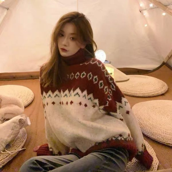 Pulover de iarnă pentru femei - pentru gravide