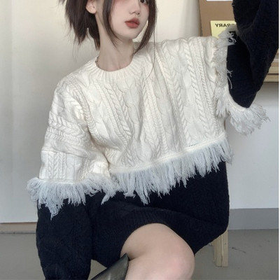 Γυναικείο χειμωνιάτικο πλεκτό πουλόβερ για εγκύους