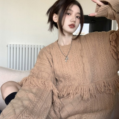 Γυναικείο χειμωνιάτικο πλεκτό πουλόβερ για εγκύους