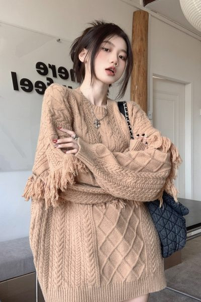 Γυναικείο χειμωνιάτικο πλεκτό πουλόβερ για εγκύους